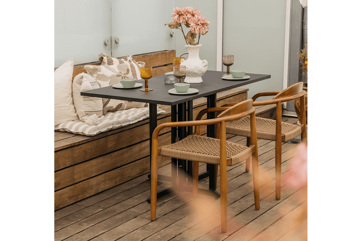 Alberte metal gateleg table 130 x 70 cm