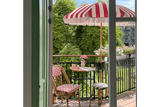Stine stripe parasol with tilt Ø155 / Ø180 cm