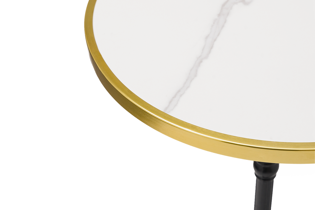 Madeleine café table in sintered stone Ø60 cm