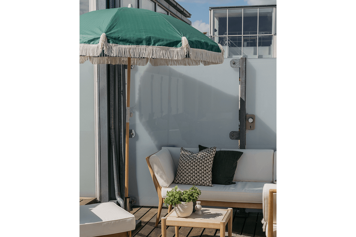 Sally double sided parasol with tilt Ø155 / Ø180 cm