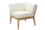 Sienna teak lounge sofa - corner