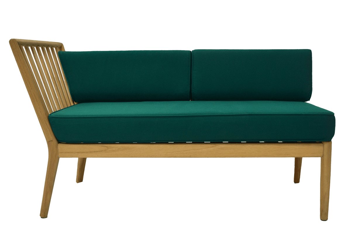 Sienna teak lounge sofa - left