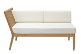 Sienna teak lounge sofa - left