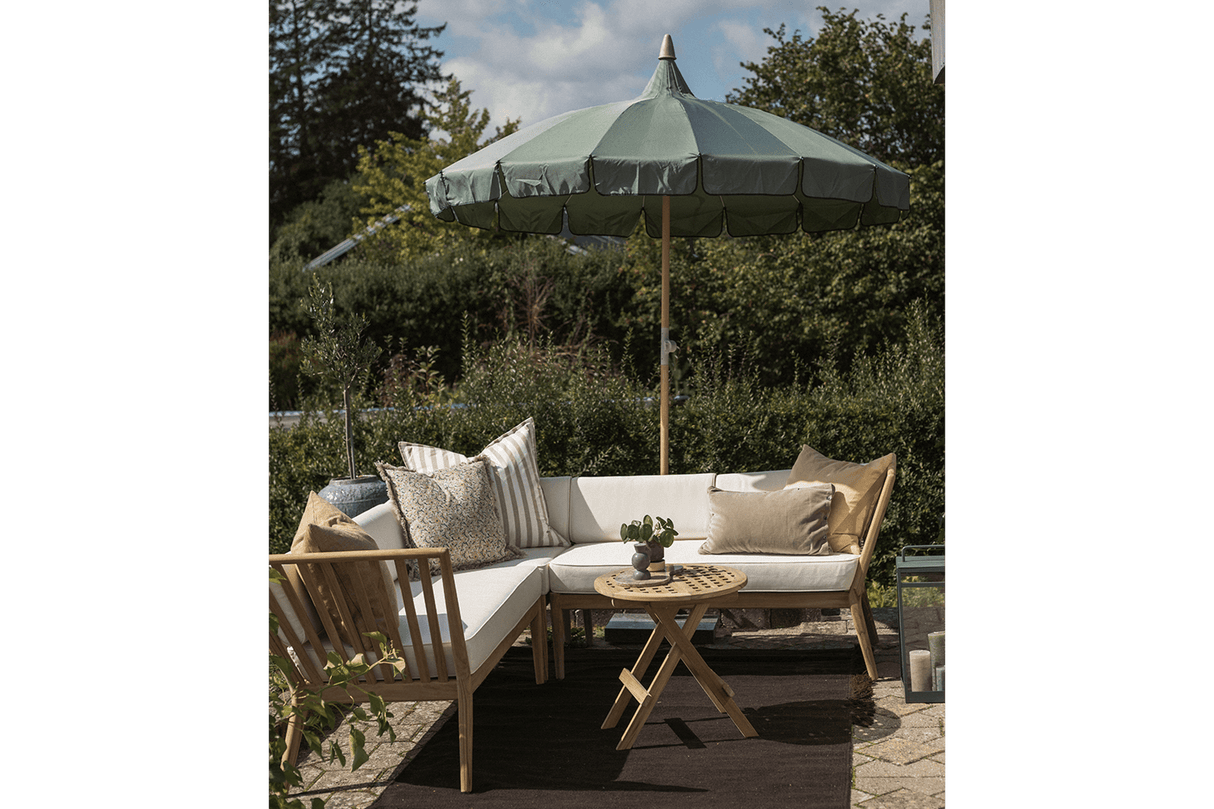 Sienna teak lounge sofa - left