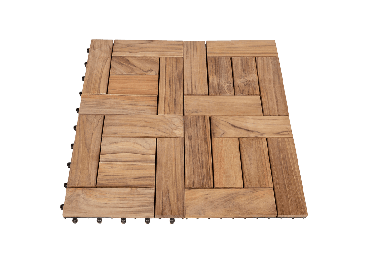 Tanja teak floor tiles