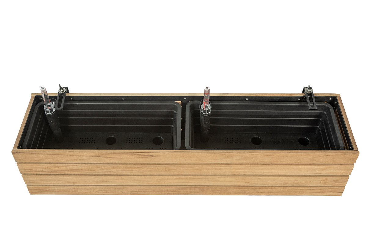 Maja teak balcony flower box 40 / 60 / 80 cm