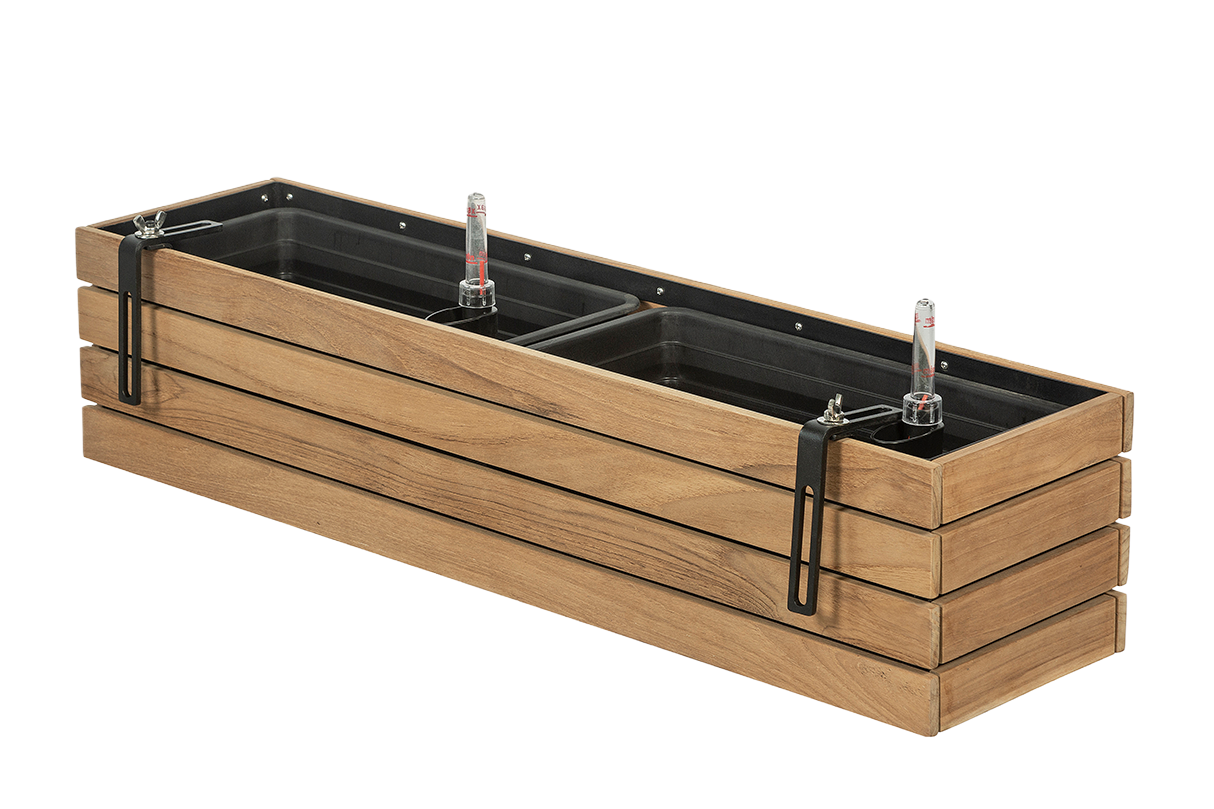 Maja teak balcony flower box 40 / 60 / 80 cm