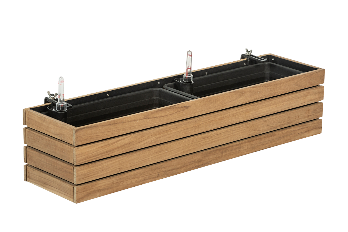 Maja teak balcony flower box 40 / 60 / 80 cm
