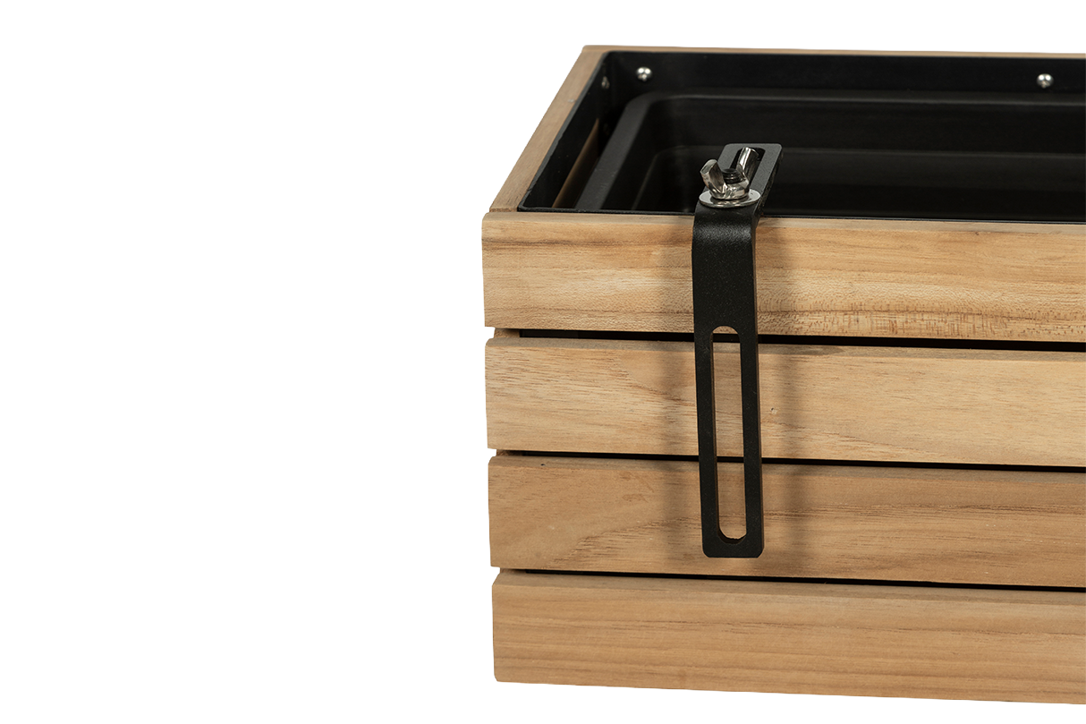 Maja teak balcony flower box 40 / 60 / 80 cm