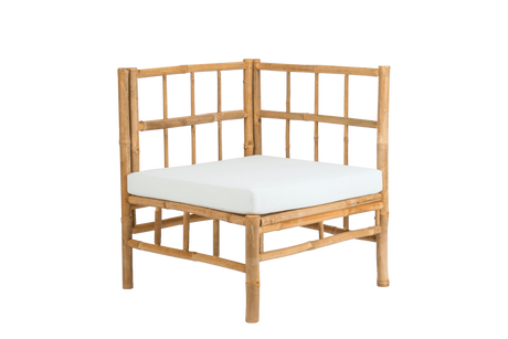 Beate bamboo lounge sofa - corner