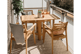 Turin teak butterfly gateleg table 146 x 70 cm