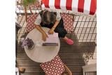 Capucine travertine café table Ø70 cm