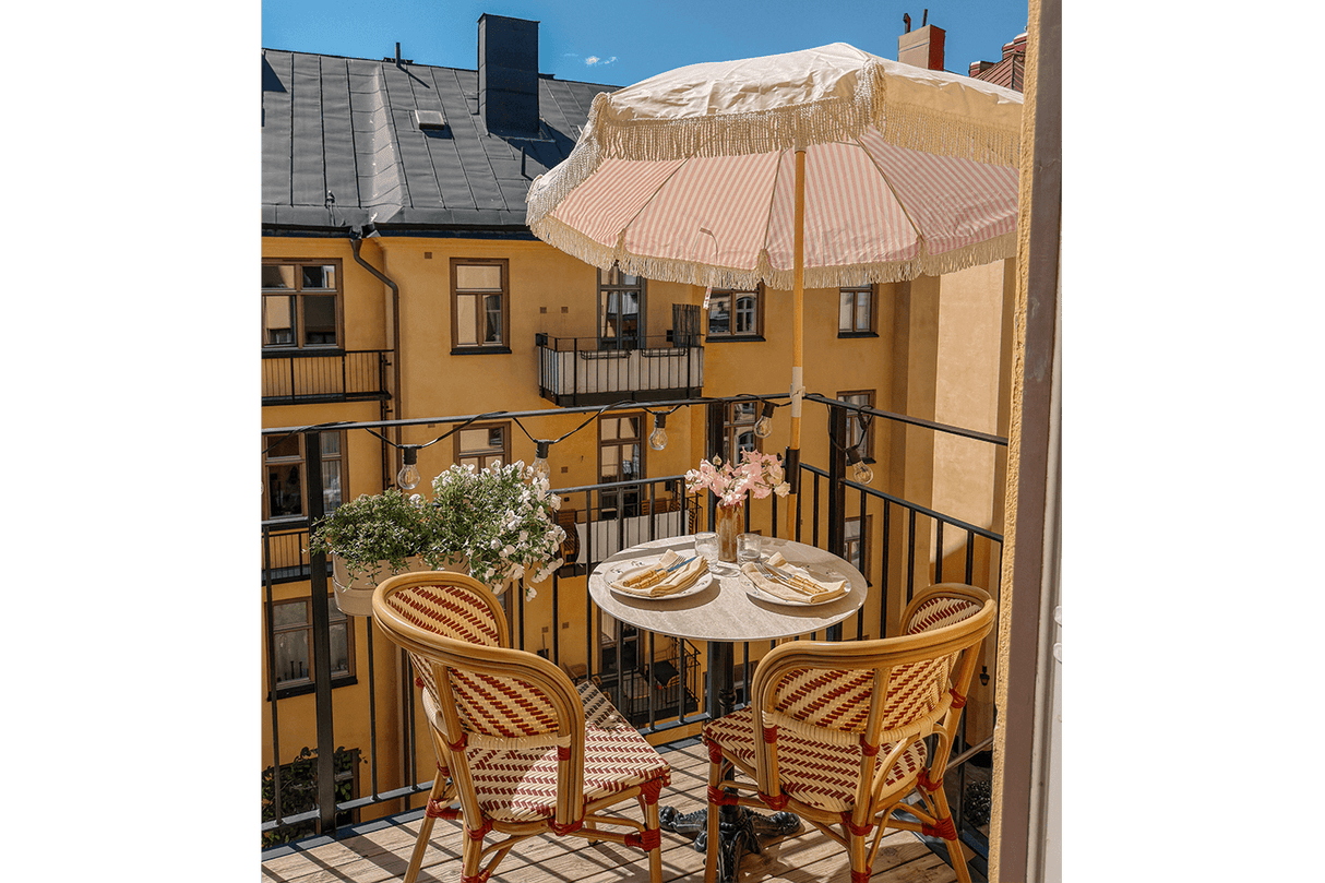 Sally double sided parasol with tilt Ø155 / Ø180 cm