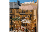 Sally double sided parasol with tilt Ø155 / Ø180 cm