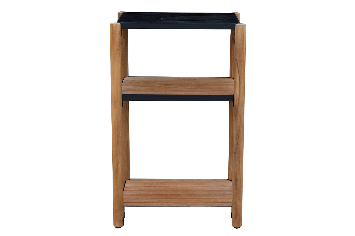 Dora teak barbecue table with granite top 50 x 40 cm