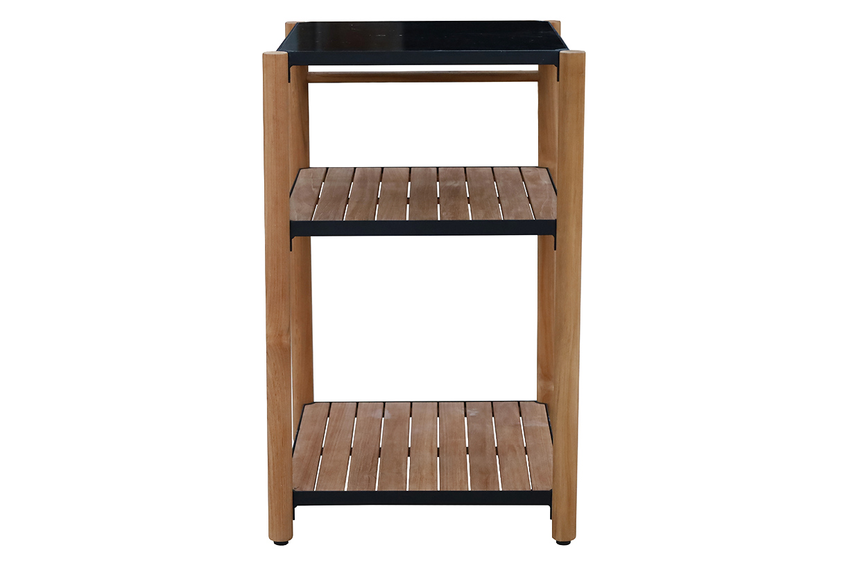Dora teak barbecue table with granite top 60 x 50 cm