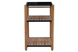 Dora teak barbecue table with granite top 60 x 50 cm
