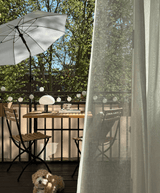 Ellen solid color parasol with tilt Ø150 cm