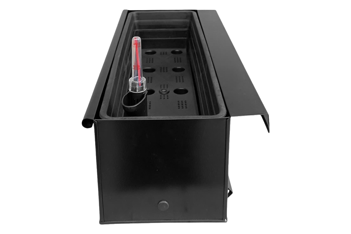 Esther black balcony flower box with self-watering system 60 / 80 cm