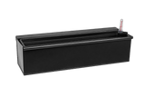 Esther black balcony flower box with self-watering system 60 / 80 cm