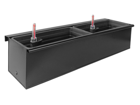 Esther black balcony flower box with self-watering system