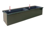 Esther green balcony flower box with self-watering system 60 / 80 cm