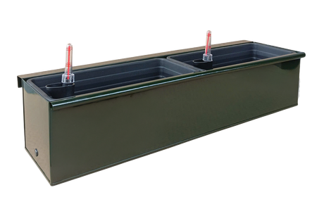 Esther green balcony flower box with self-watering system