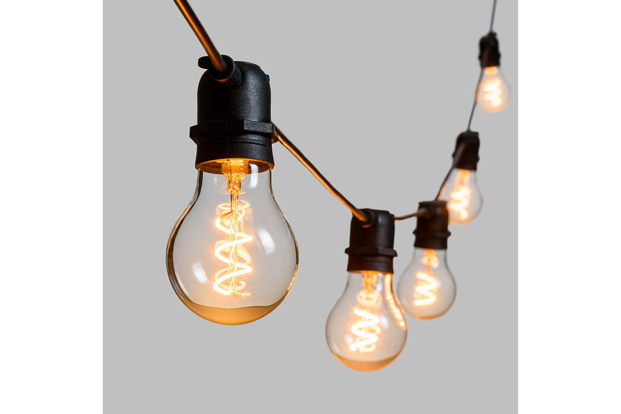 Festoon spiral string light