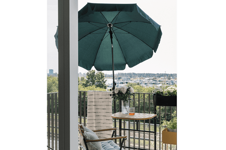 Jamila solid color parasol with tilt Ø130 cm