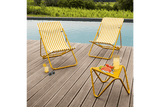Maxi transat airlon striped deckchair