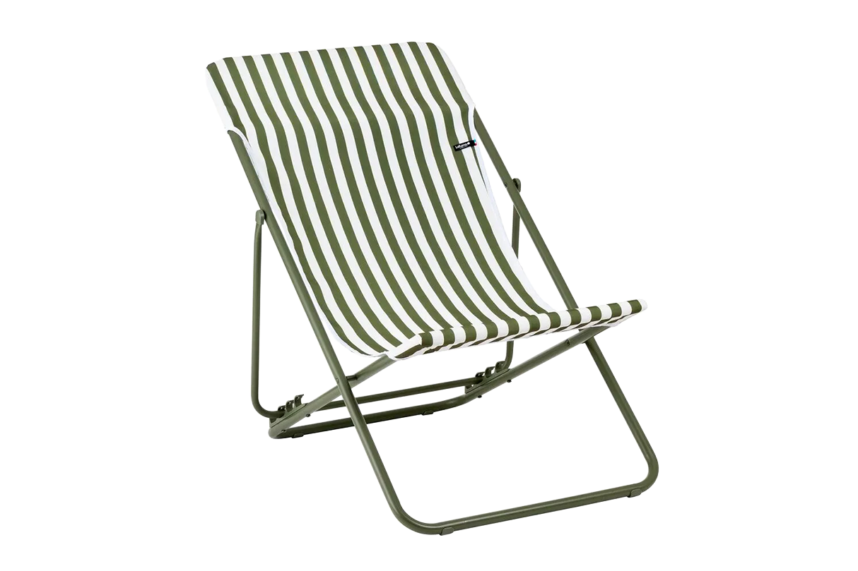 Maxi transat airlon striped deckchair