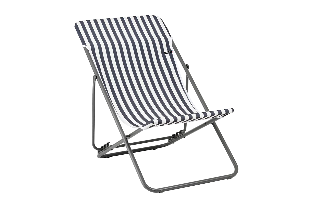 Maxi transat airlon striped deckchair