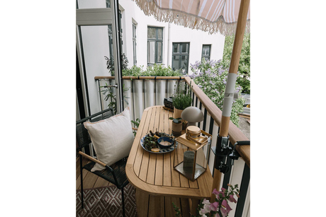 Laura teak folding table 130 x 50 cm