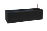 Liva black balcony flower box with self-watering system 60 / 80 / 100 cm