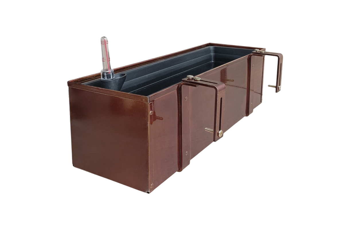 Liva copper balcony flower box with self-watering system 60 / 80 / 100 cm