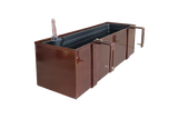 Liva copper balcony flower box with self-watering system 60 / 80 / 100 cm