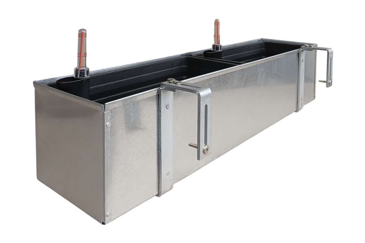 Liva galvanized balcony flower box with self-watering system 60 / 80 / 100 cm