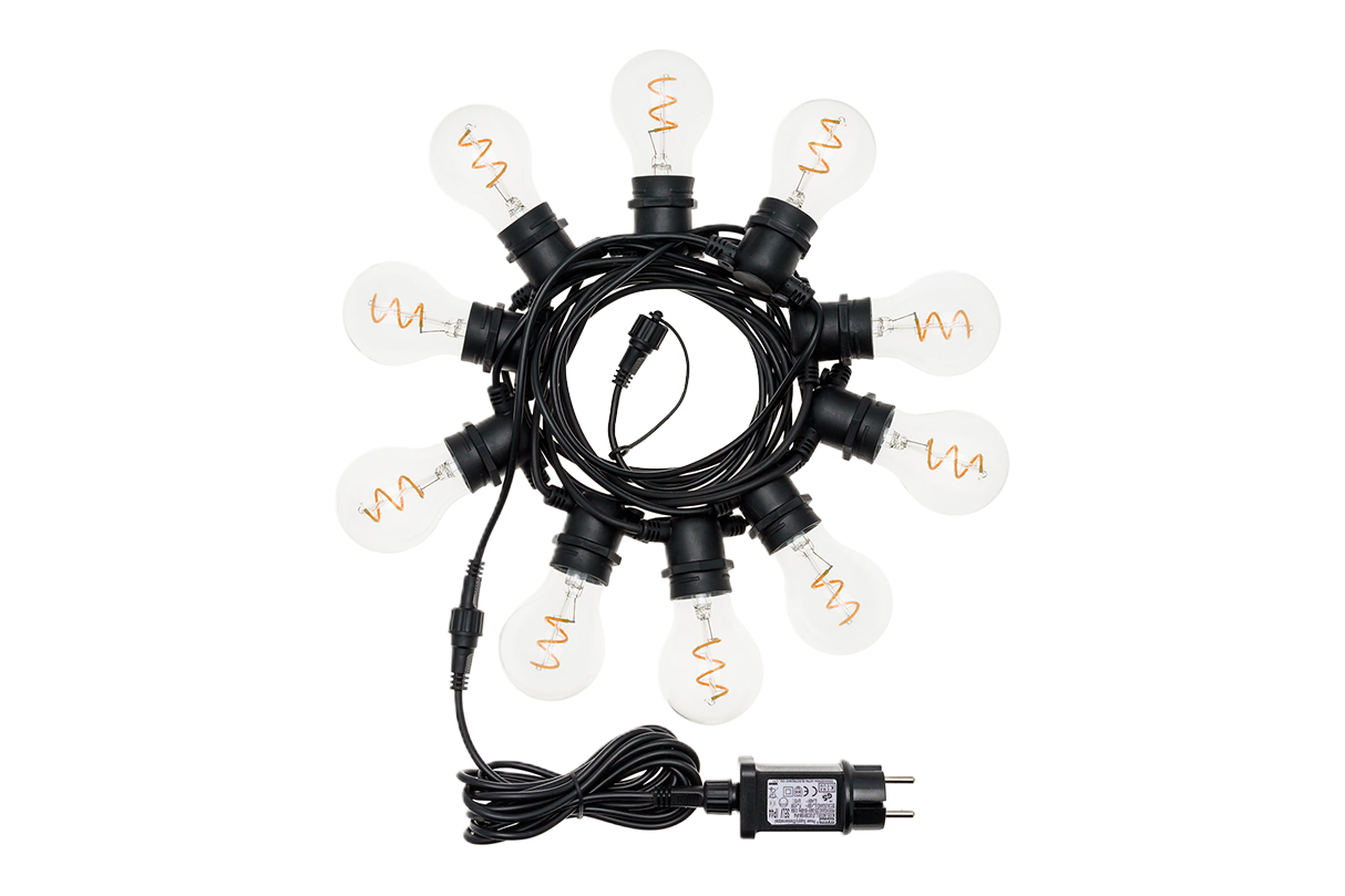 Festoon spiral string light