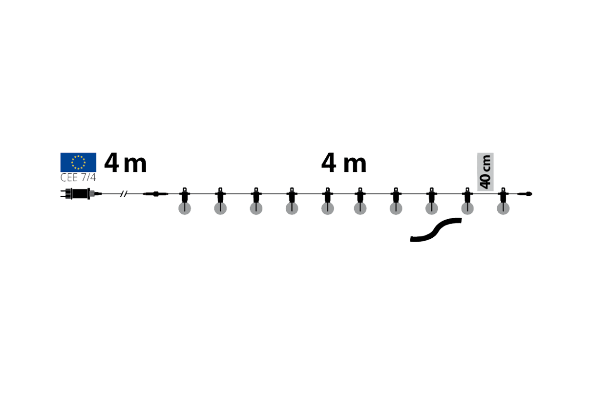 String light 4 meters