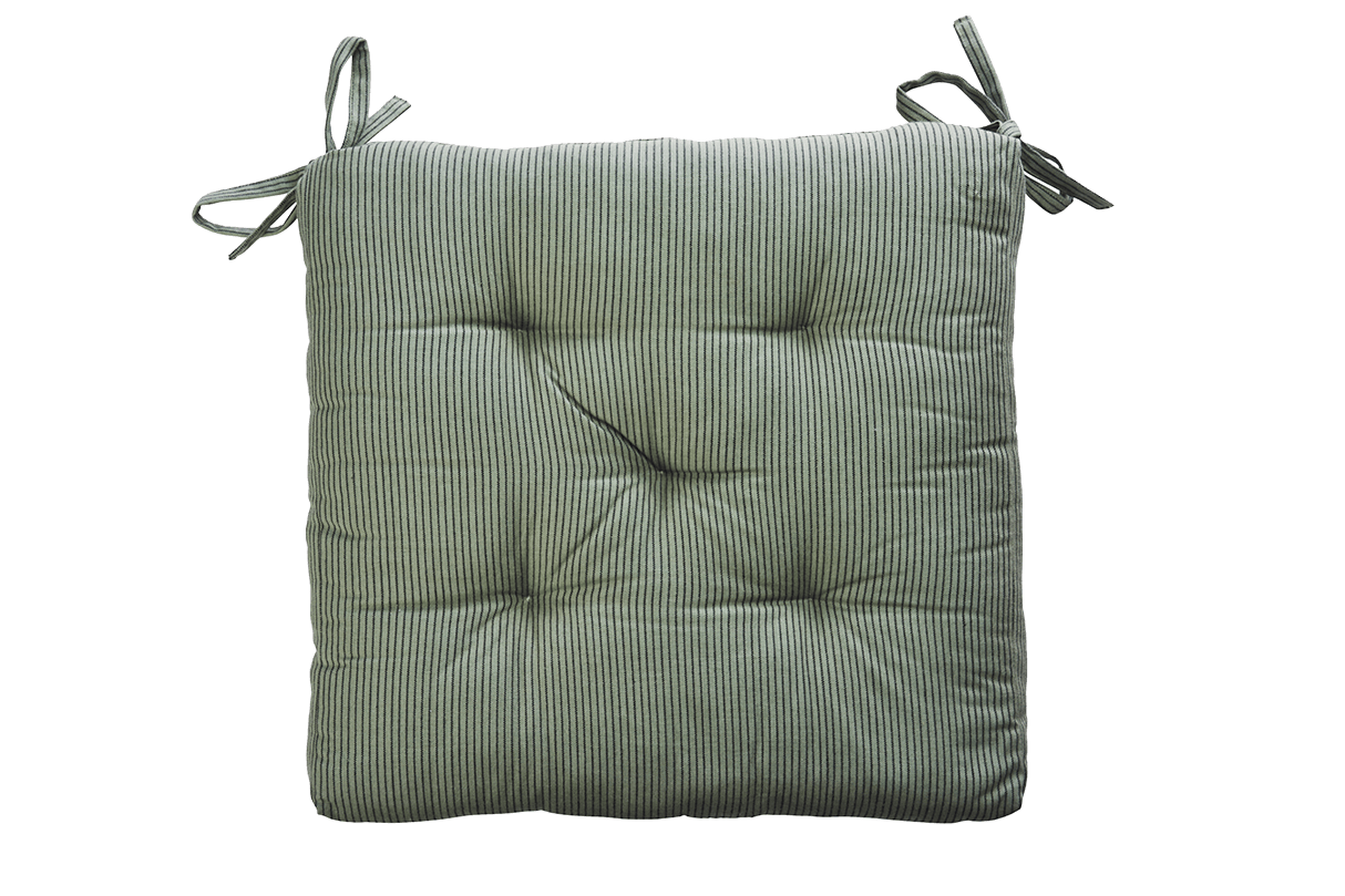 Pinstripe seat cushion 45 x 45 cm