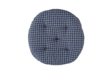 Checked round seat cushion Ø45 cm