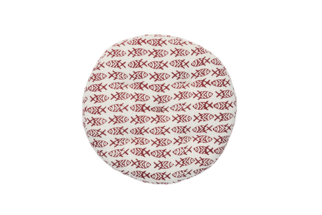 Round seat cushion with print Ø45 cm
