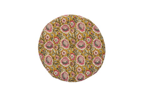 Round seat cushion with print Ø45 cm