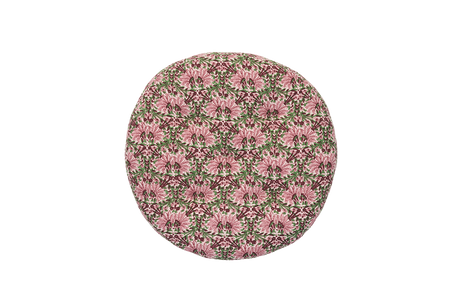 Round seat cushion with print Ø45 cm