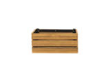Mille teak plant box for wall grid 30 x 17 cm