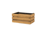 Mille teak plant box for wall grid 30 x 17 cm