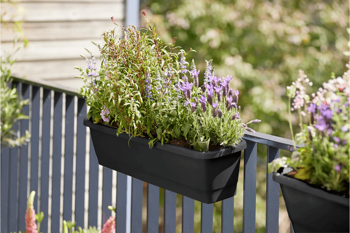 Noa balcony box with a self watering system 65 cm