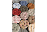 Round seat cushion with print Ø45 cm