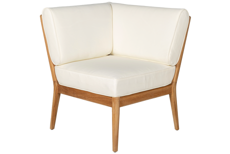 Sienna teak high back lounge sofa - corner