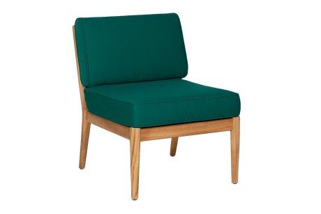 Sienna teak high back lounge sofa - middle